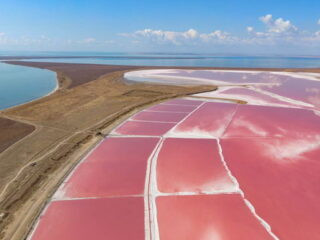 Веб-камеры Арабатская стрелка Розовое озеро
